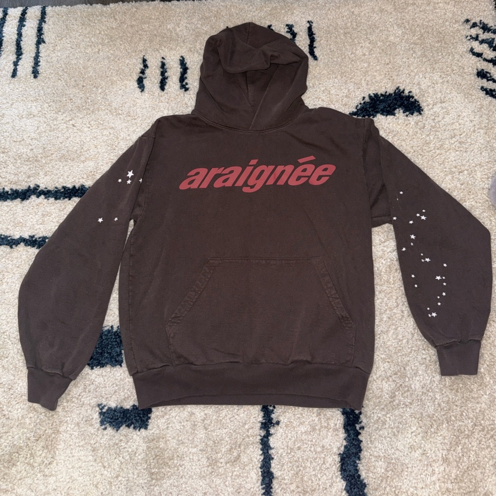 Brown Araignée Hoodie by Sp5der